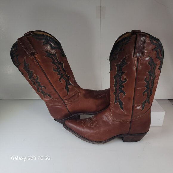 Boulet Men's Cowboy Boots – Size 9.5 or Women's size 11 - Picture 1 of 9